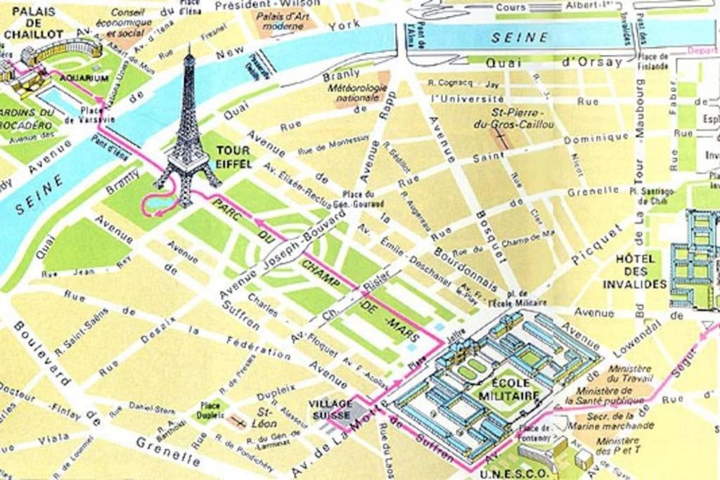 Studio Chic Paris Tour Eiffel Near Eiffel Tower 7Th Floor Exteriér fotografie